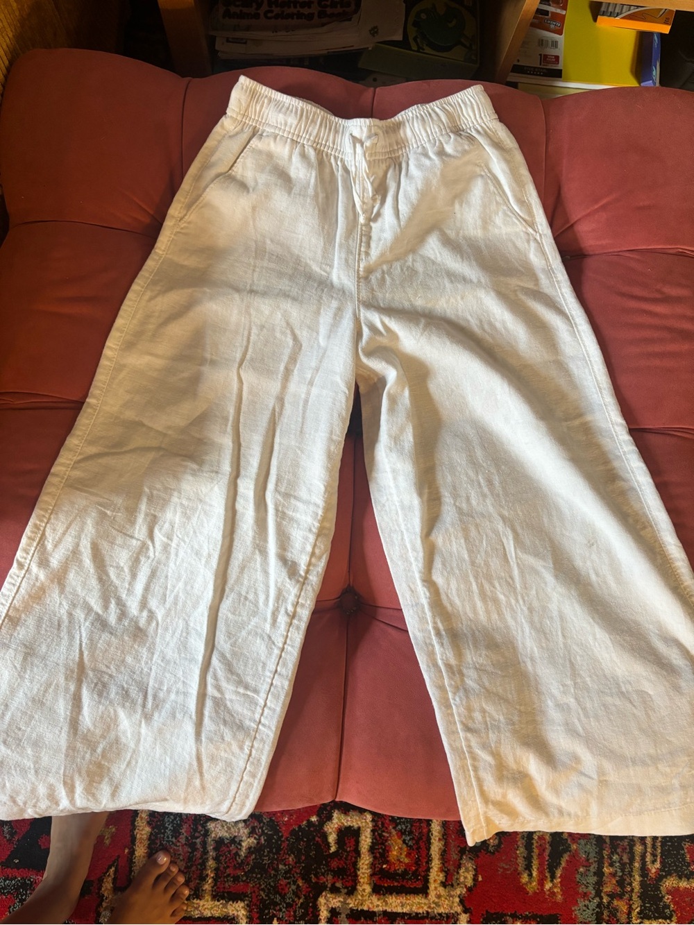 Kids Gap Linen Cotton Pull on Pants